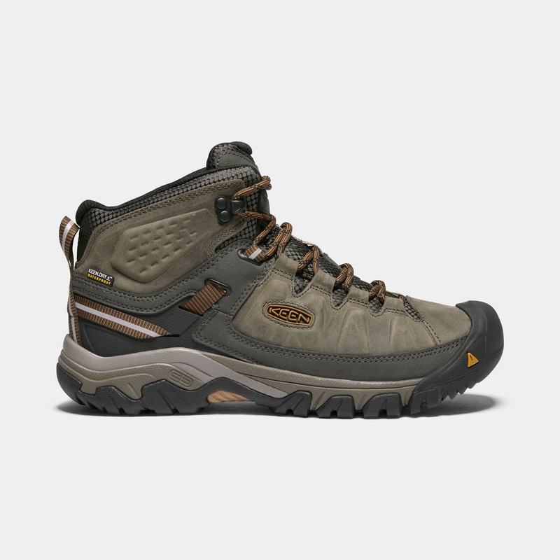 Keen Targhee III Waterproof Mid Mens Hiking Boots Olive Online NZ (1635-DXITZ)